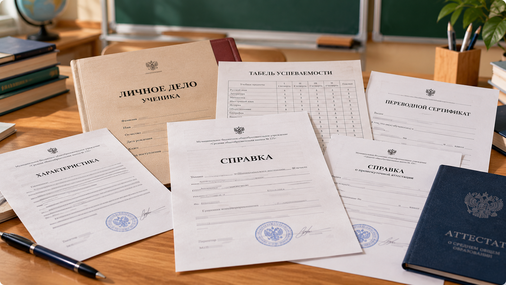 Виды справок из школы